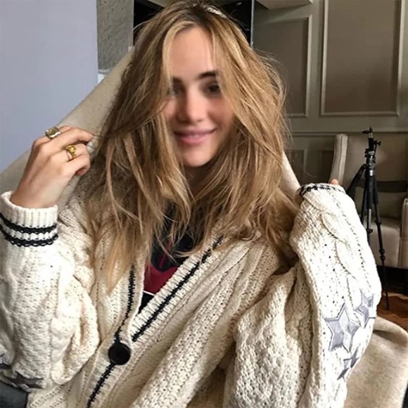 LAST 1! Cable Cream Star Cardigan made famous by Taylor Swift - Picture 3 of 8